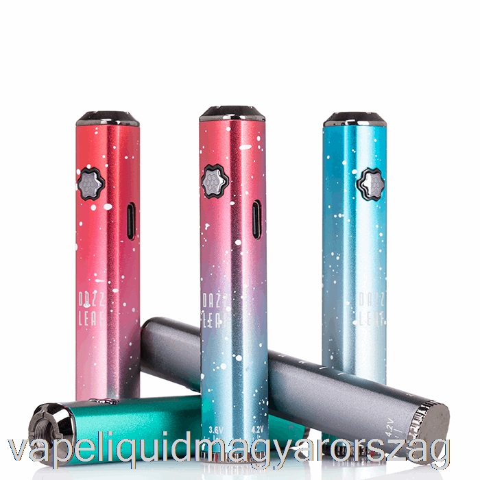 Dazzleaf Squarii Bottom Twist 510 Akkumulátor Arany / Zöld Splatter Vape E Cigi